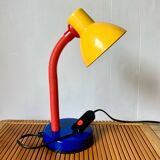 Vintage 80s color block desk lamp