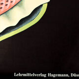 Affiche de Jung-Koch-Quentell "moules bleues" 1970