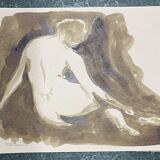 Painting signed in Chinese ink “female back”
