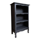Antique mini oak bookcase – small 19th-century library with slate patina, a lovely rarity.