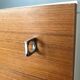 Brasilia-werk dresser white and teak 3 drawers years 60