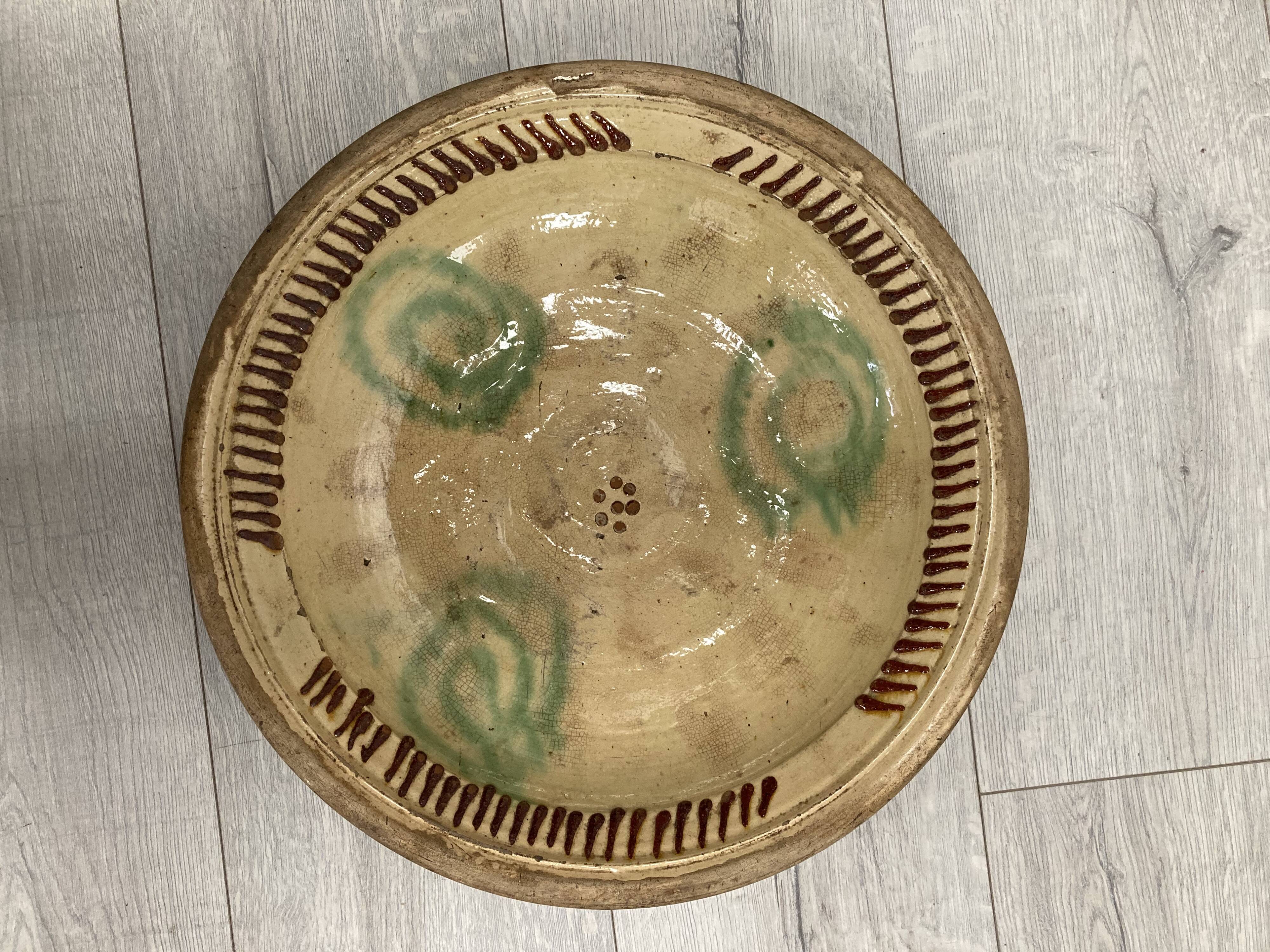 Ancient ceramic dish
