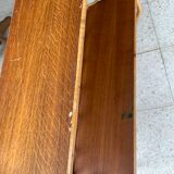 Wall shelf 2 trays, old, rattan.