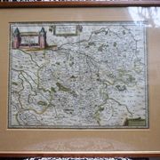 Engraving - old map. Netherlands, 18th century.