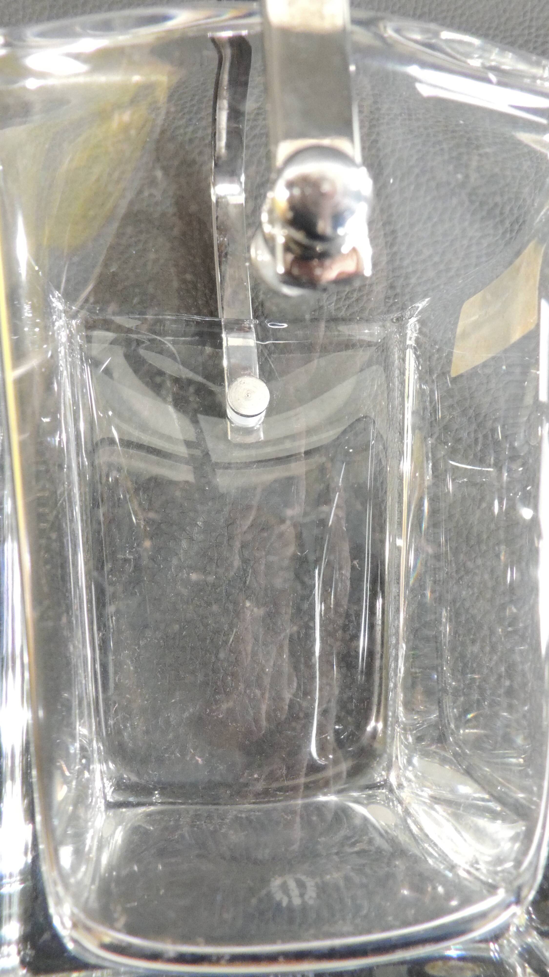 Crystal ice bucket from Sèvres, signed, vintage French design, ice bucket.