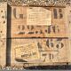 1925 menier chocolate wooden box