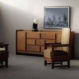 Meuble d’atelier en pin – Travail français des années 1970