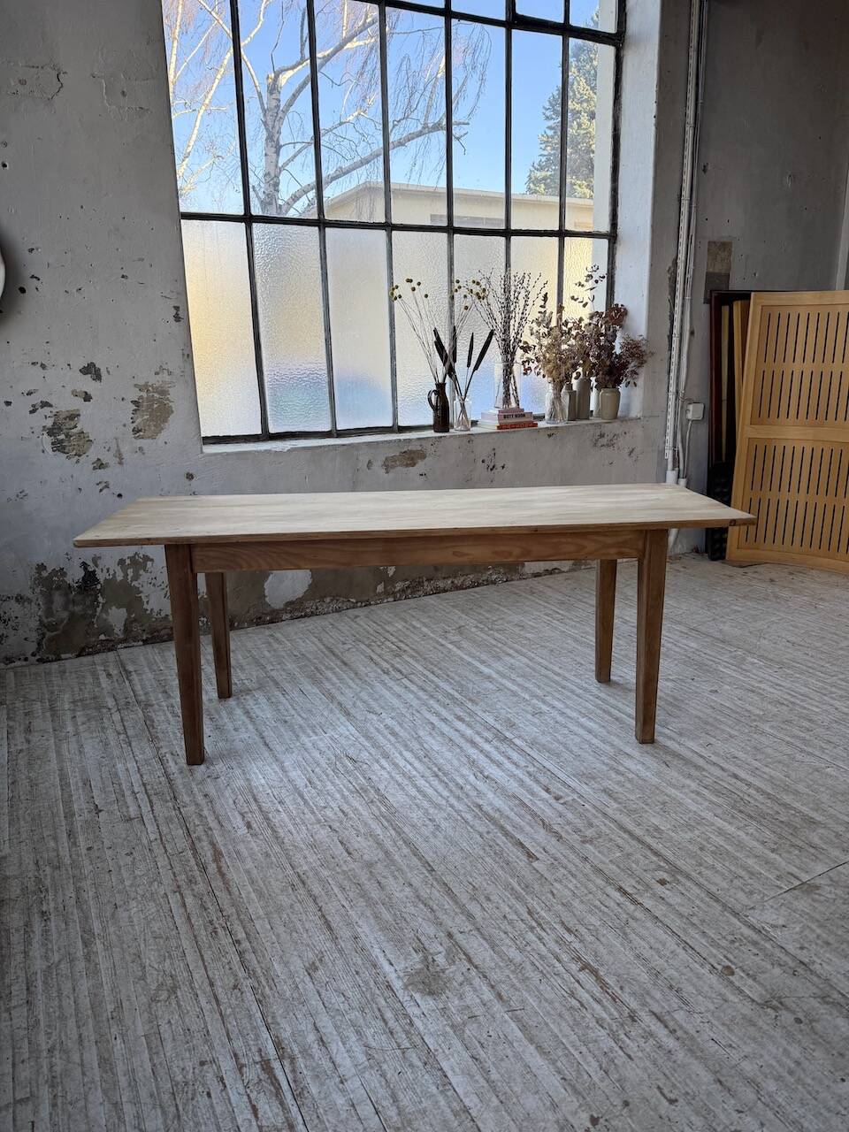 Pine and oak farmhouse table 2m