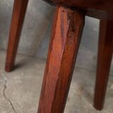 Pair of Mobichalet-type brutalist stools