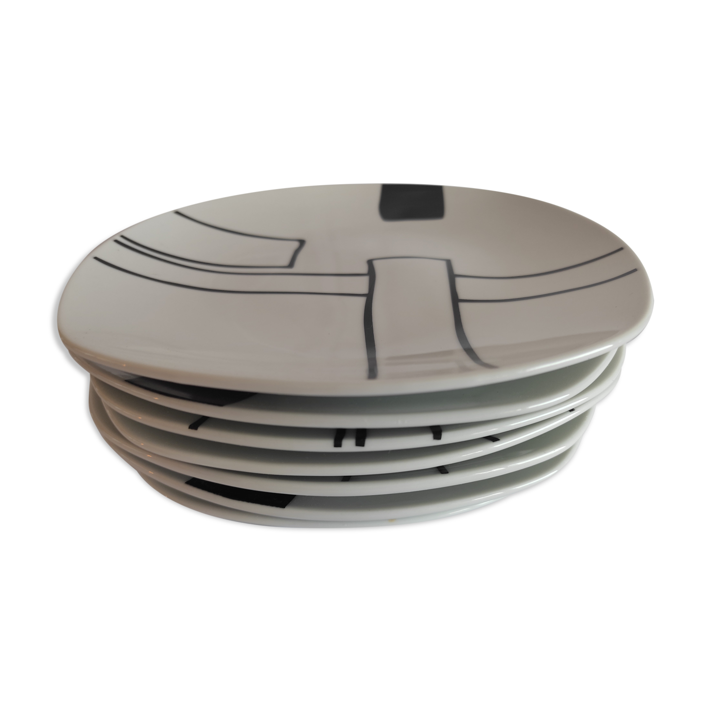 Lot assiettes art moderne