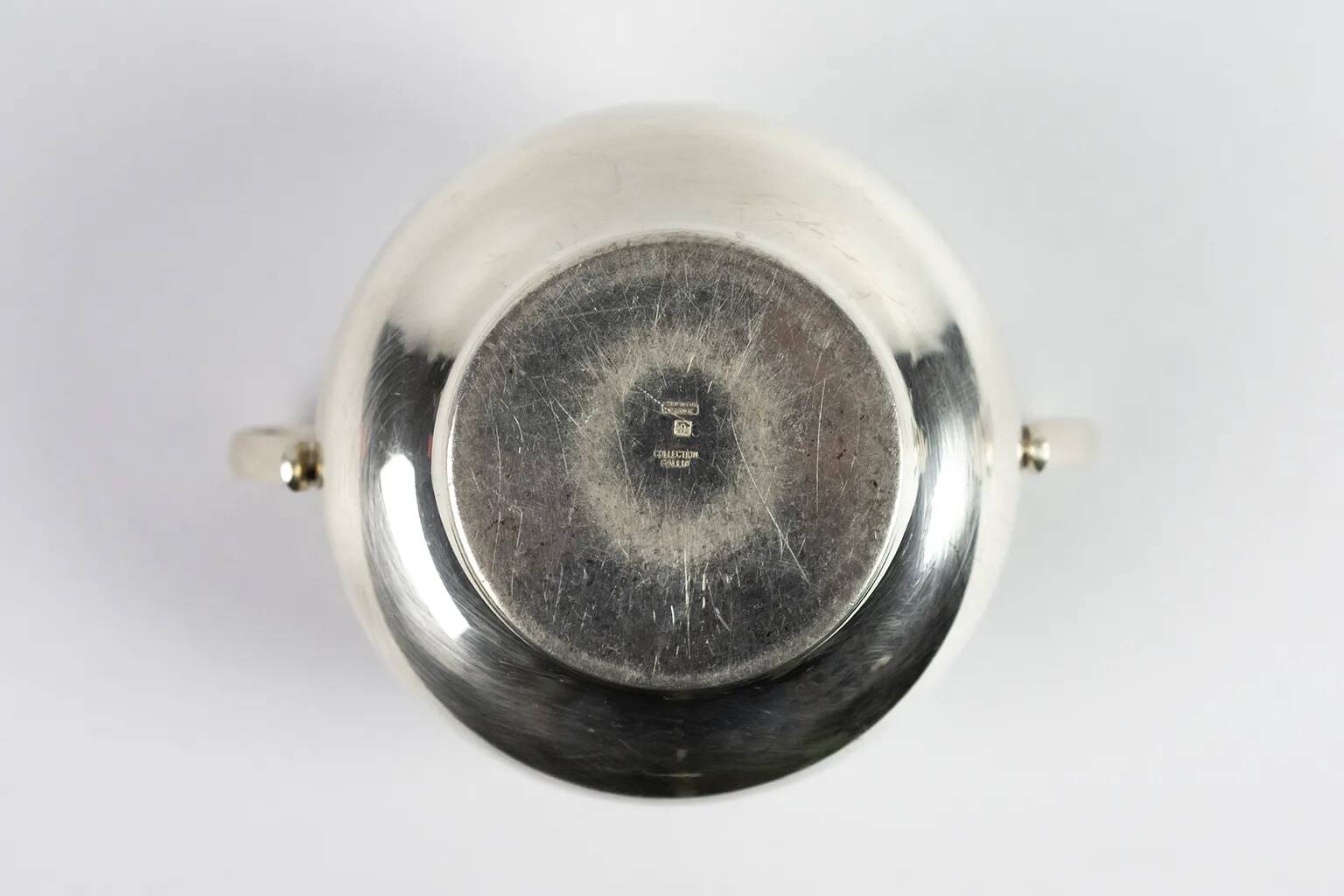 Christofle silver-plated sugar bowl – Bagatelle model (Gallia Collection)