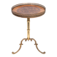 Table d'appoint en bois marqueté italien des années 1950, style mid-century modern.