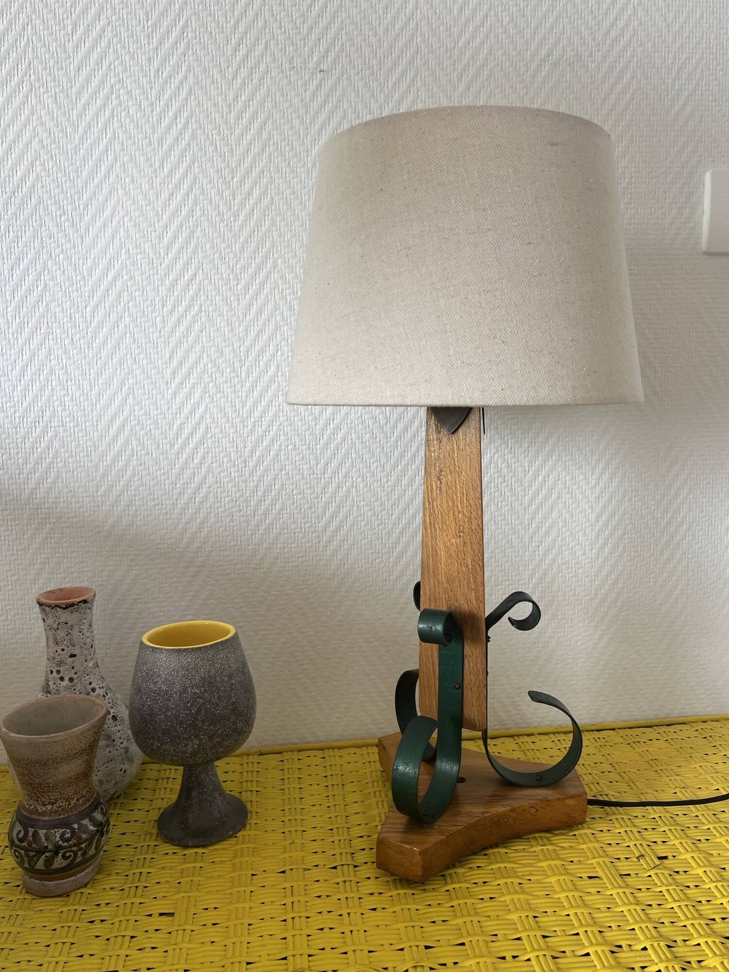 Vintage fifties desk lamp in Prouvé style