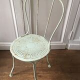 Steel chair, metal garden