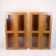 Set of two display cabinets - Oregon pine - Danish design - 1960s