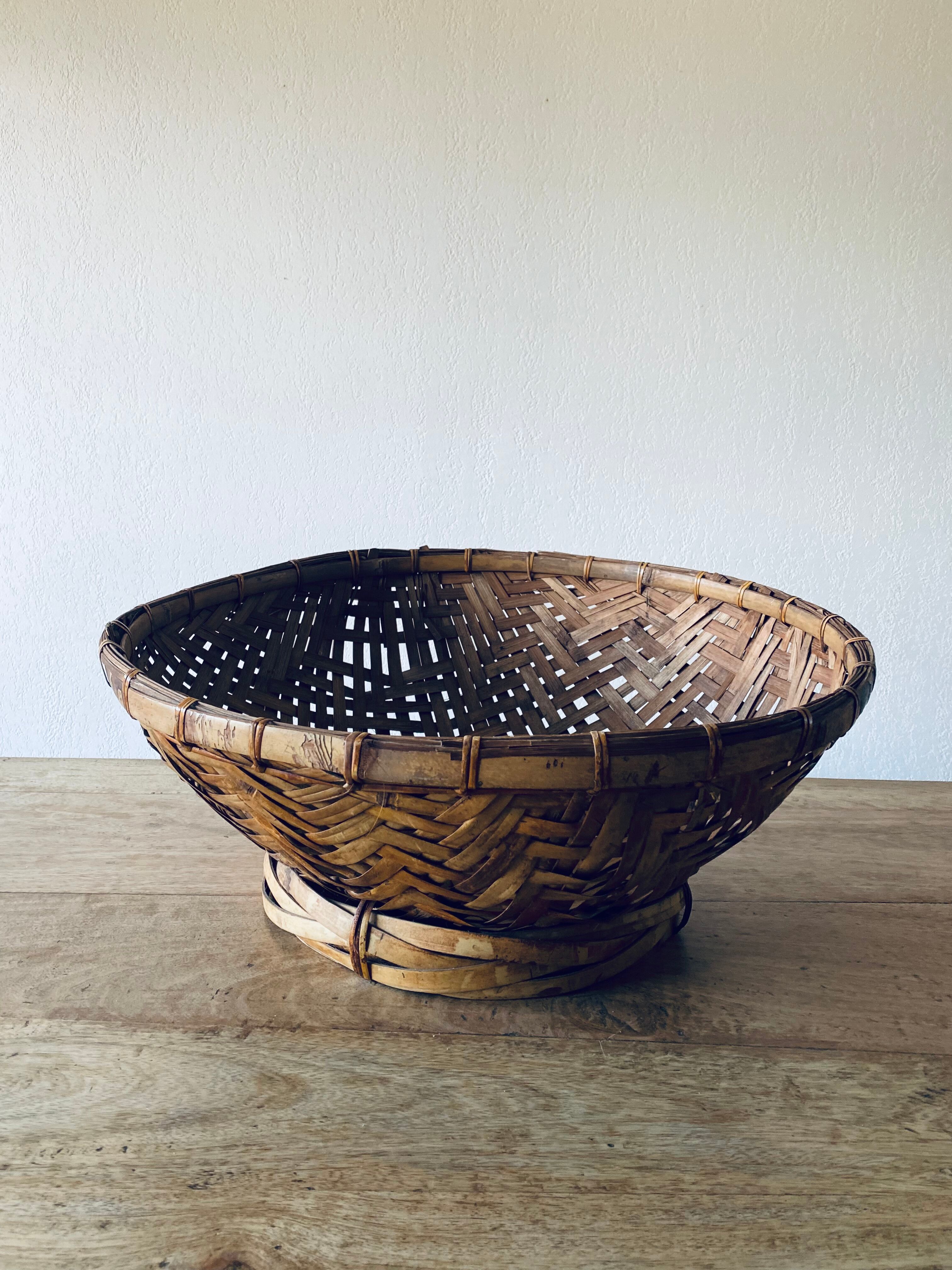 Bohemian bamboo XL panière