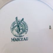 Dish on a pedestal compotier from the Moulin des Loups factory and Hamage model Marceau