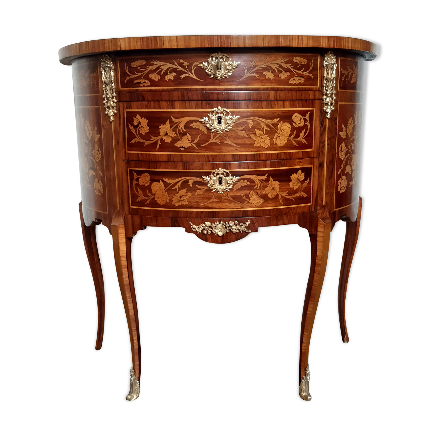 Old half-moon dresser circa 1930