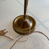 Lampe en laiton et verre