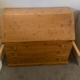 Secretary in solid pine