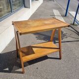 Vintage side table with compass base