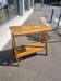 Vintage side table with compass legs