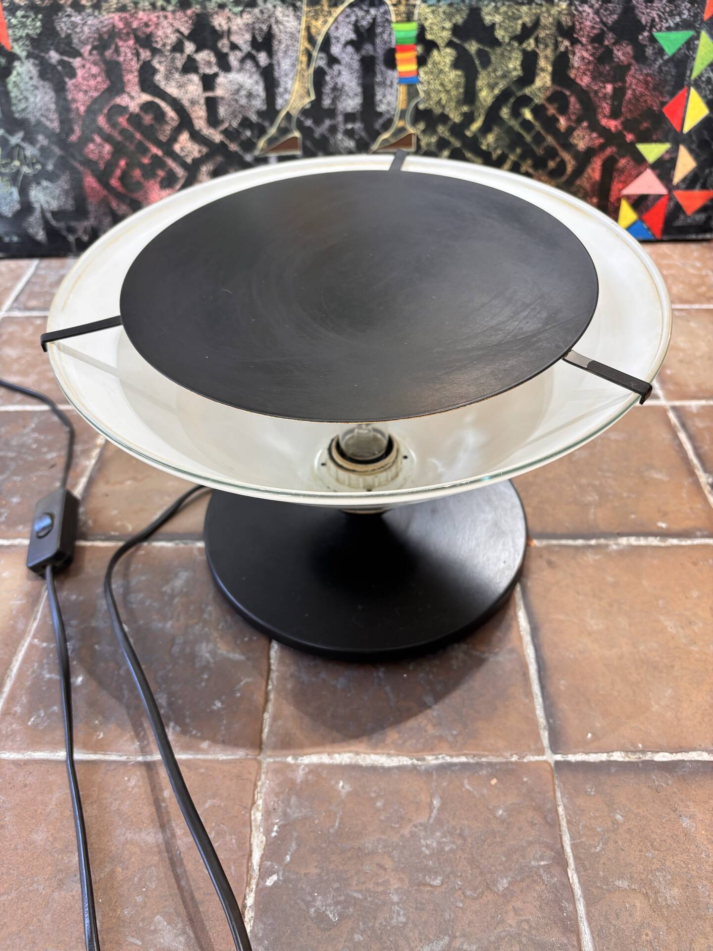 Postmodern table lamp. Optelma / Mangia style.