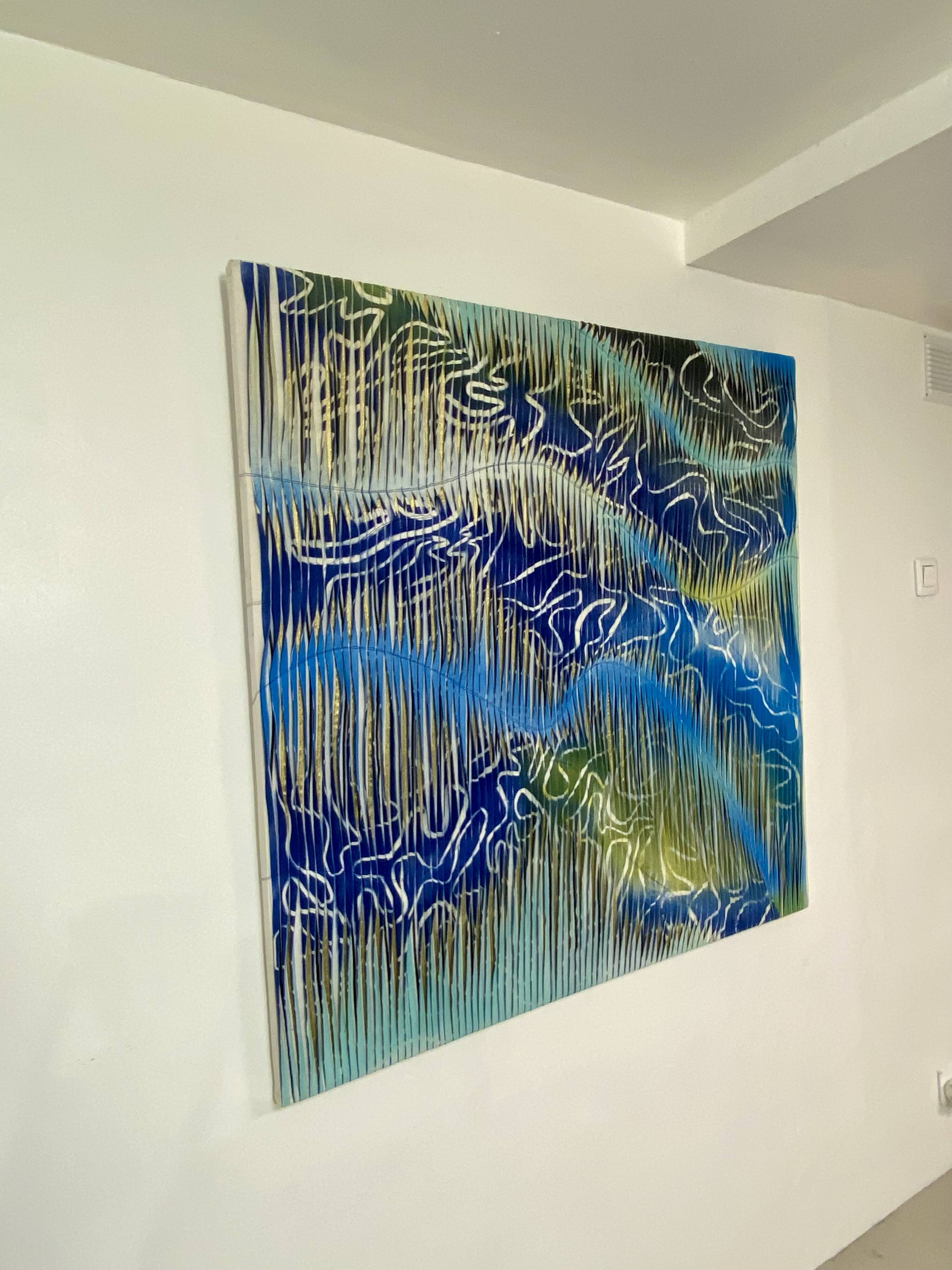 Nordic Shards Textile Sculpture Painting