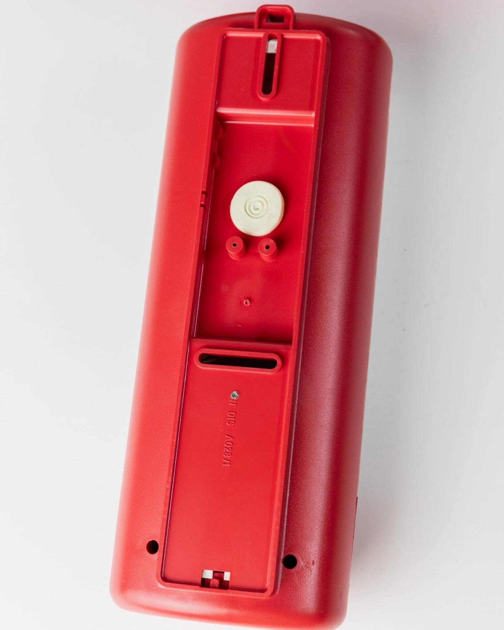 Set of 2 Vintage Wall Lamps Cometa 430 by Disano Italy, 1980s, Red Plastic with Translucent Diffuser Original Packaging