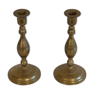 Bougeoirs vintage en - laiton