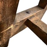 Vintage solid wood sofa / dining bench