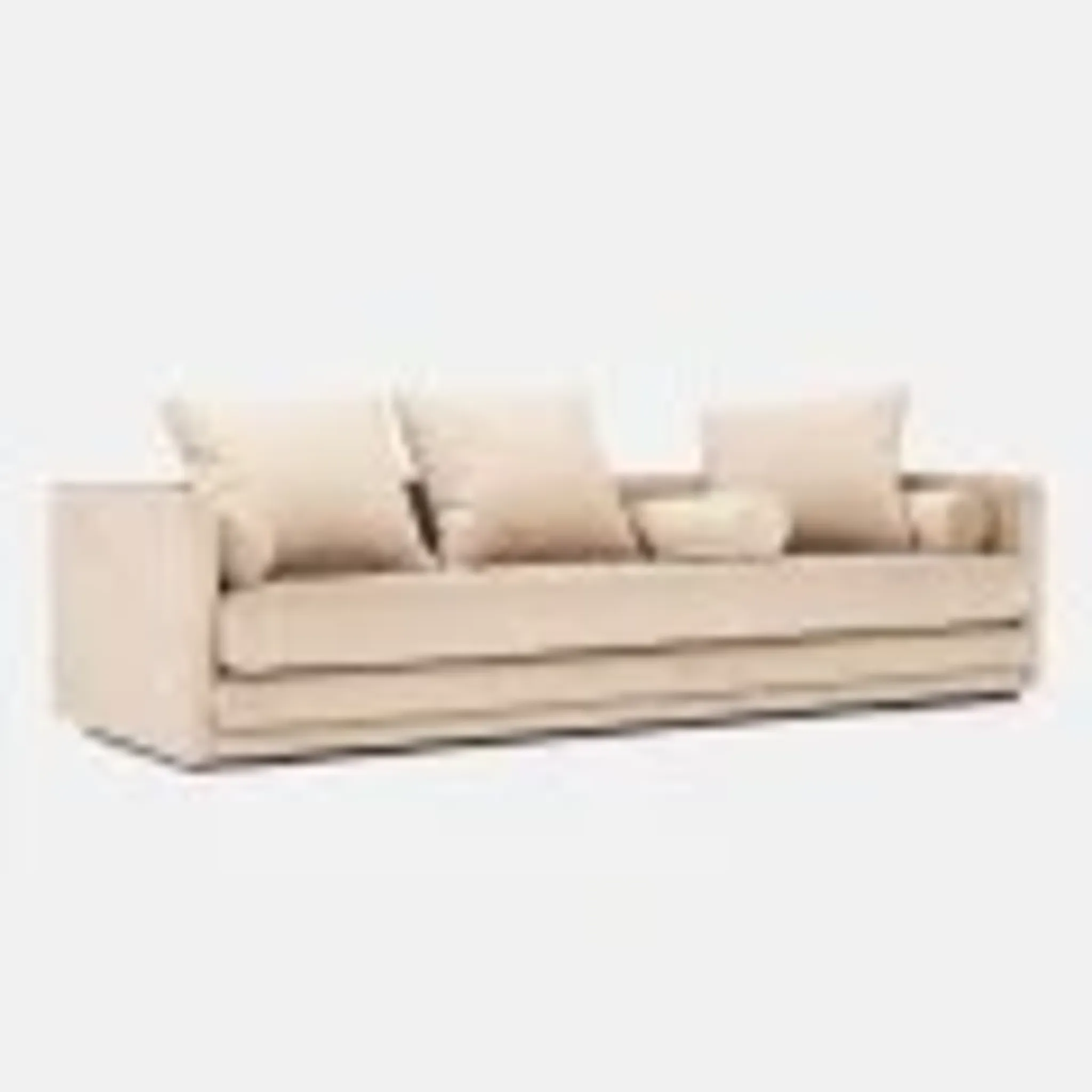 Sofa KOPENHAGA beige velour, Scandinavian design