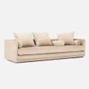Sofa KOPENHAGA beige velour, Scandinavian design