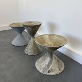3 planters design Anton Bee assisted by Guhl edition Eternit 1958