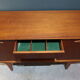 Teak enfilade with 2 sliding doors
