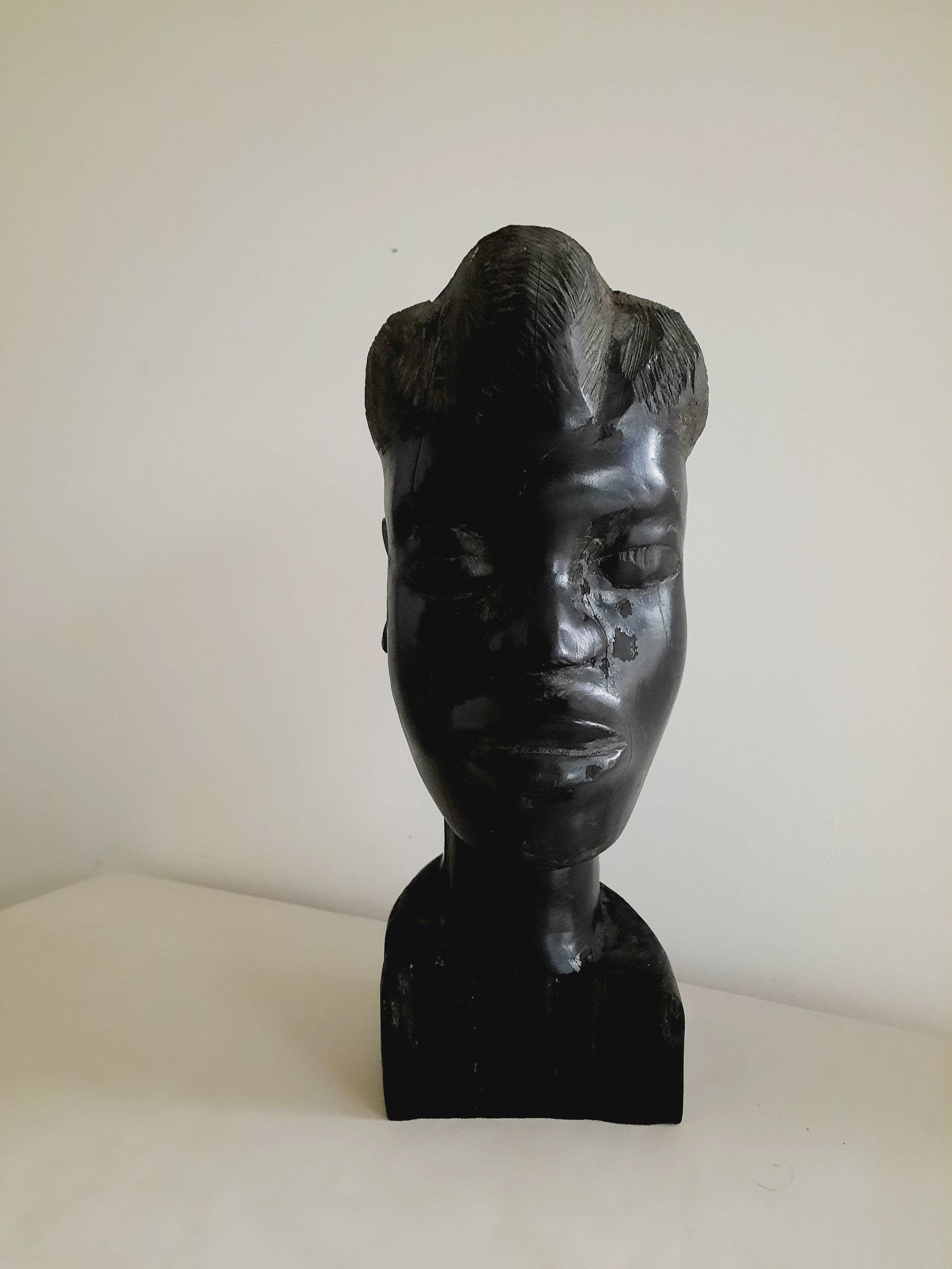 Black wooden head