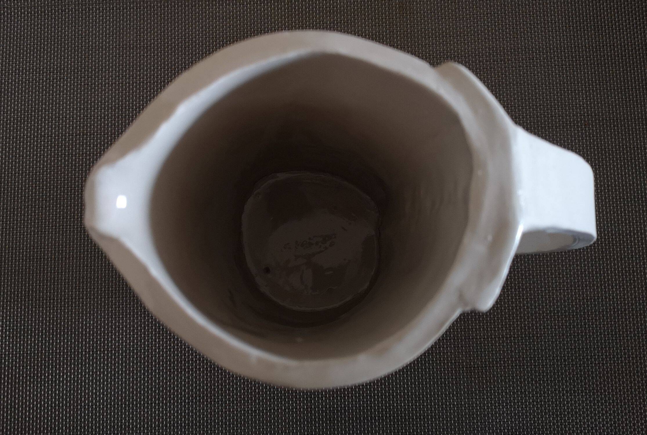 Beige terracotta pitcher - Handcrafted