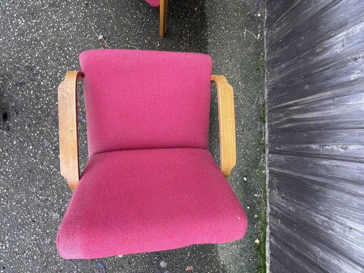 Armchairs by Joseph-André Motte, model 740, Steiner edition, circa 1958.