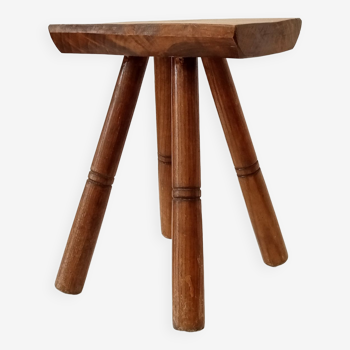 Tabouret brutaliste vintage années 60