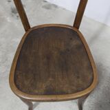 Pair of 1920s Baumann Bistro chairs, seat with design