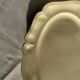 Large oval cream earthenware dish Sarreguemines France L44