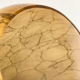 Mouth-blown glass vase.