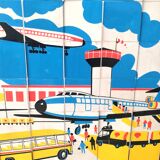 Three-sided puzzle design 60s - 70s