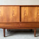 Danish vintage teak enfilade, 60s