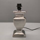 Druline ~ contemporary living room lamp ceramic silver black shade