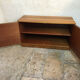 Buffet Box storage cabinet vintage blond walnut 1960-80's