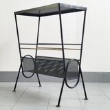 Table d'appoint porte-revues vintage 1950