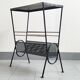 Table d'appoint porte-revues vintage 1950