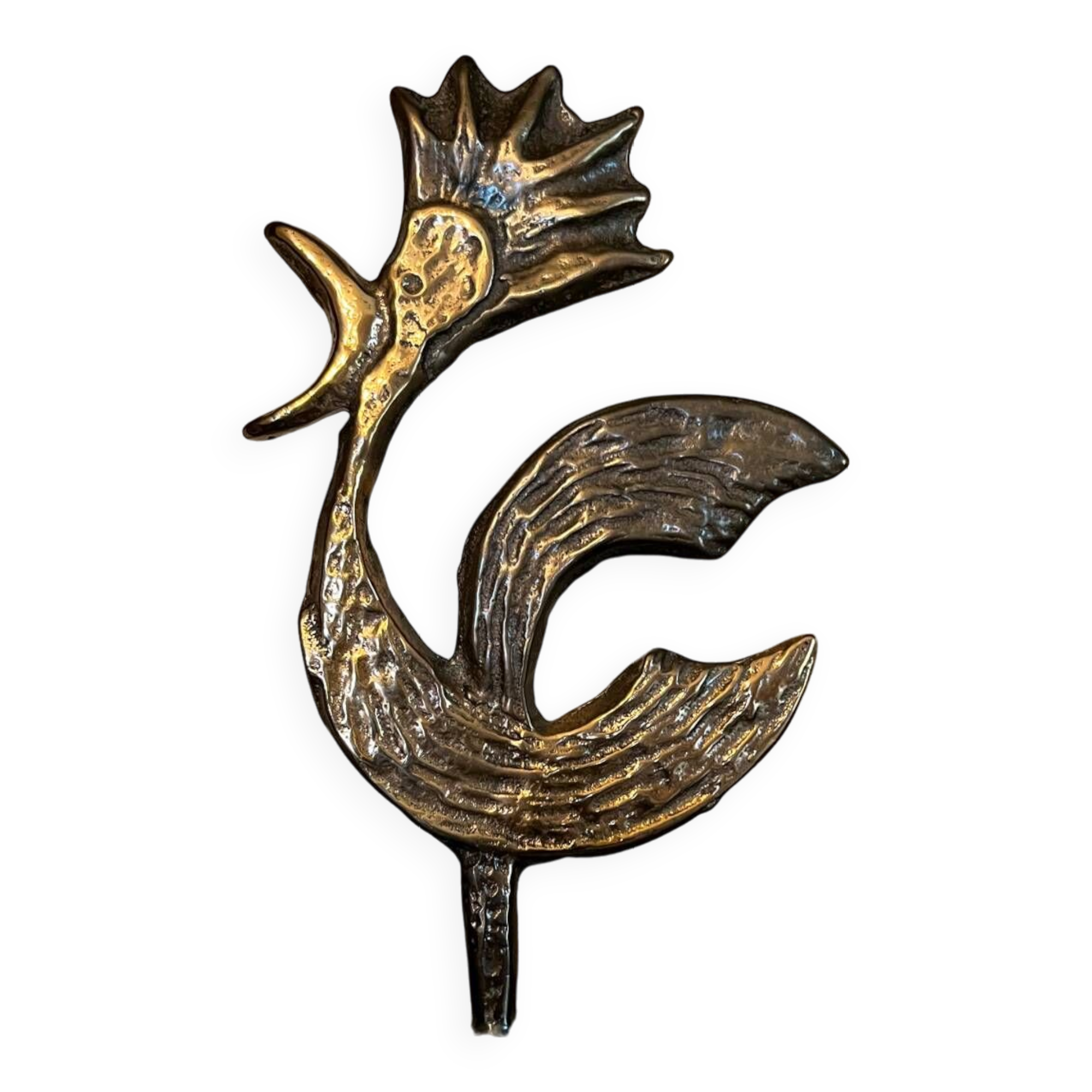 Bronze rooster by Yves Lohe