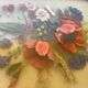 Old painting bouquet of flowers signed